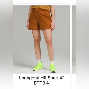 Lululemon Athletica Loungeful HR Shorts in orange